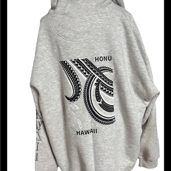 University Of Hawaii Hoodie Sweatshirt 3XL Adult Gray Honu Long Sleeve Logo, - Picture 1 of 8